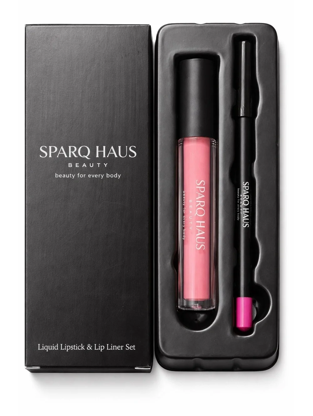 Sparq Haus Beauty Liquid Lipstick & Lip Liner Set in Rose